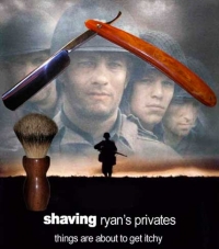 Shaving Ryan`s Privates